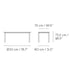 Linear Steel Outdoor Table 200x75cm
